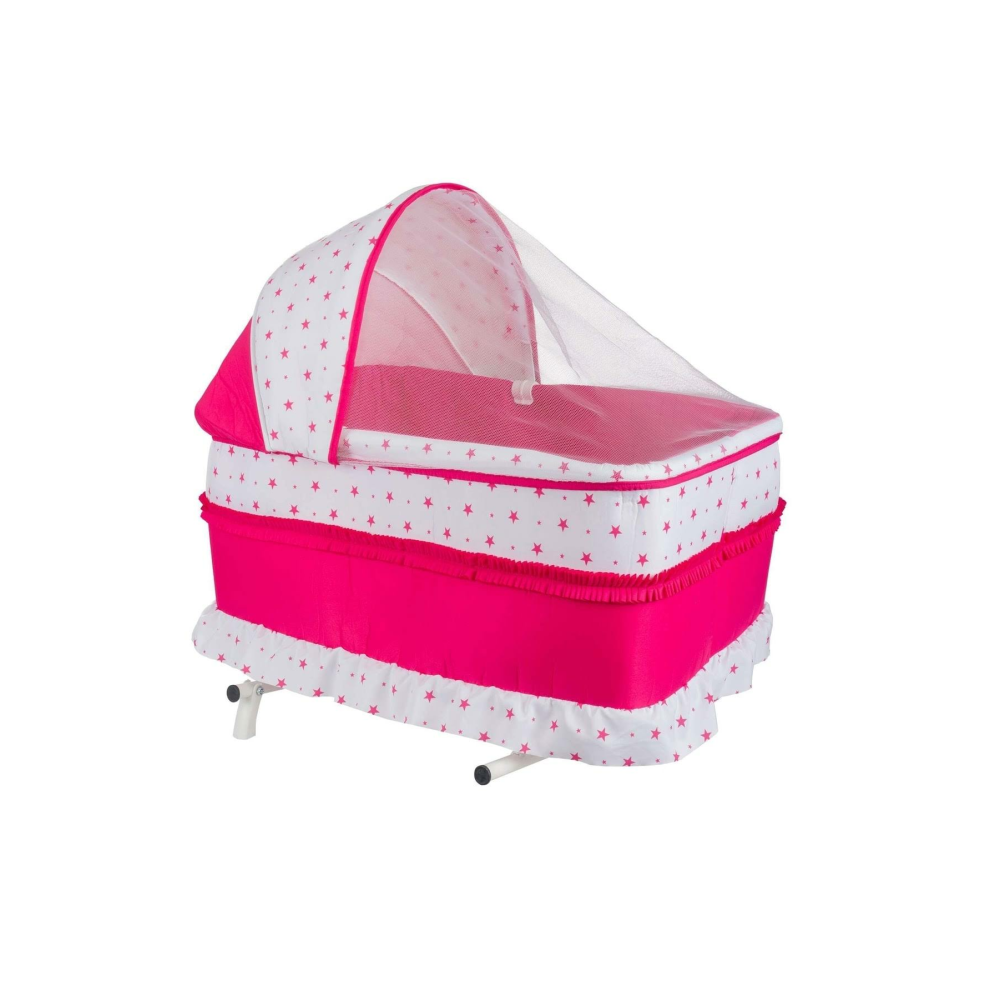 CHUBBY BABY Sallanır Yer Beşiği Anadizi Portatif Beşik Pembe