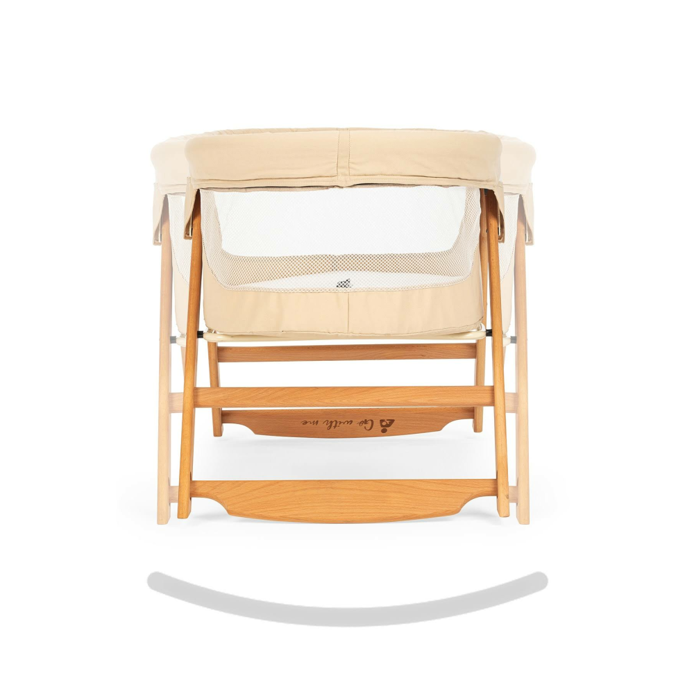 Wellgro Go With Me Anne Yanı Katlanır Ahşap Beşik - Bej