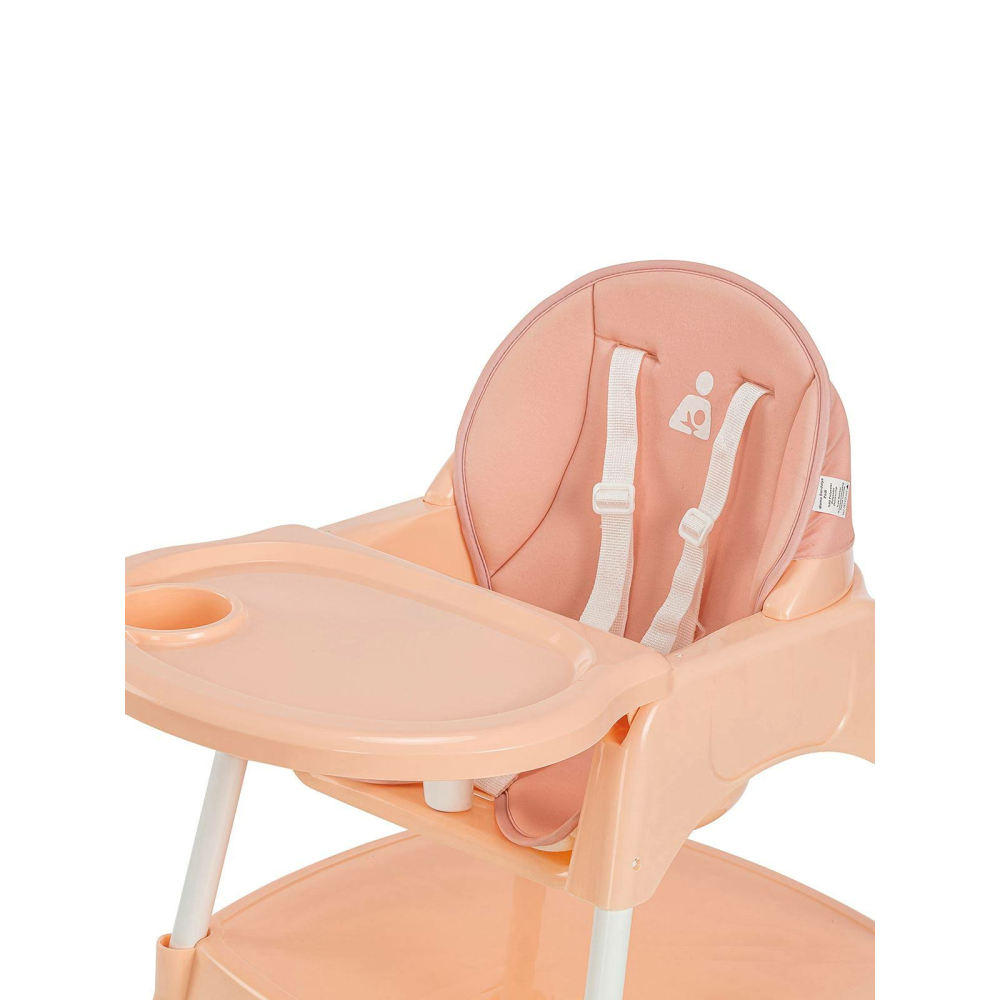 Wellgro Pretty 3In1 Çalışma Masalı Mama Sandalyesi Pudra Pembe