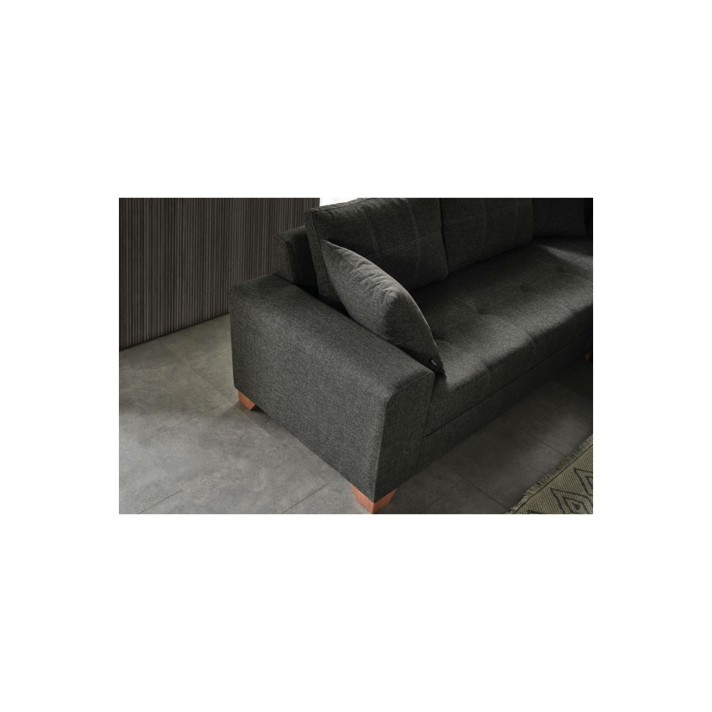 Vivense Esse Tiara Koltuk Keten Antrasit, Sağ Köşe