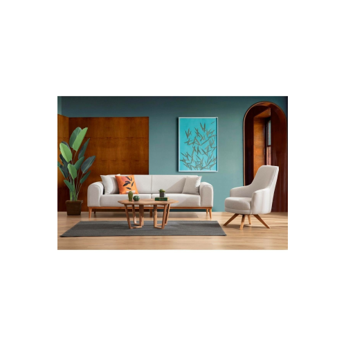 Vivense Kapris Koltuk Takımı, Krem