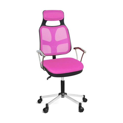 Türksit AS File Çalışma Koltuğu Krom Ayak Pembe