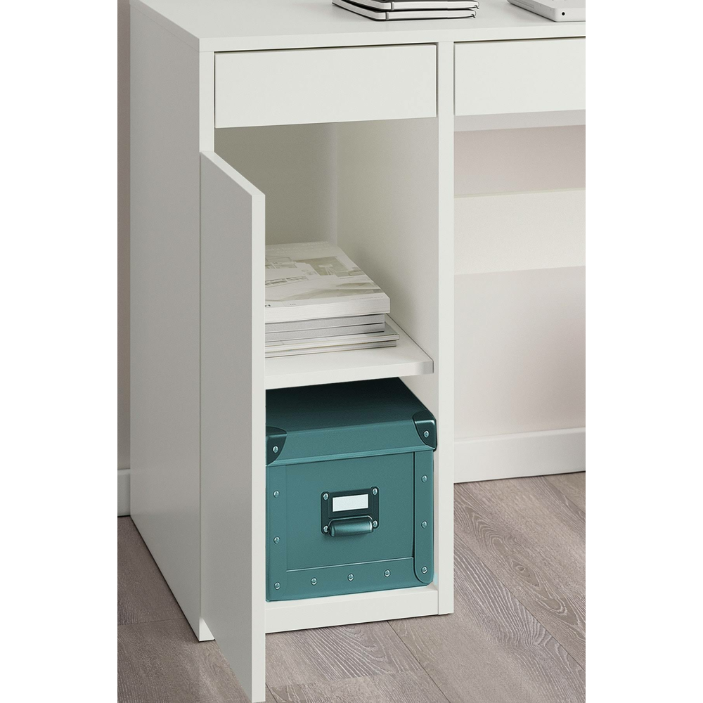 DEKOREX Clm107-beyaz-kapaklı Çalışma Masası