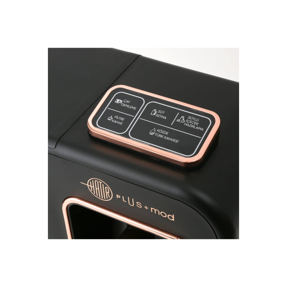 Jumbo Hatır Plus Mod 5 In 1 Black Copper Çay Ve Kahve Makinesi