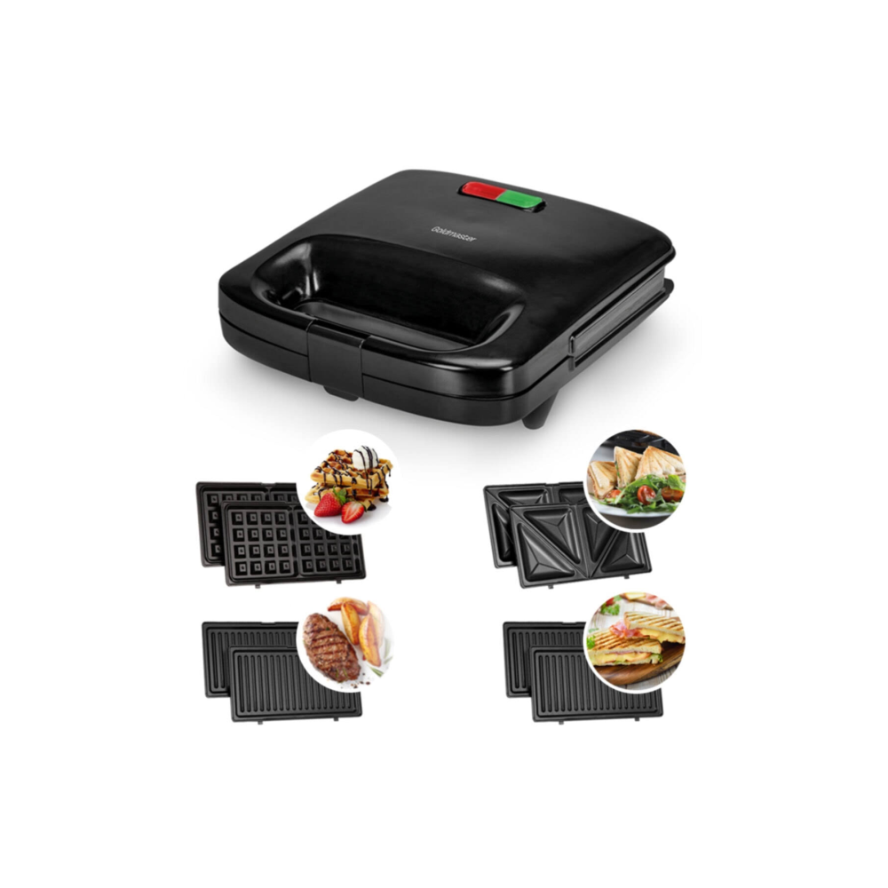 GOLDMASTER Trimax 4’ü Bir Arada Çıkarılabilir Tost ,ızgara ,waffle ,sandviç Makinesi Gm-7452