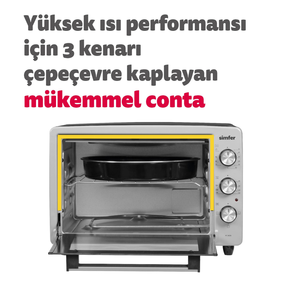 Simfer M3426 Inox 34 LT Midi Fırın