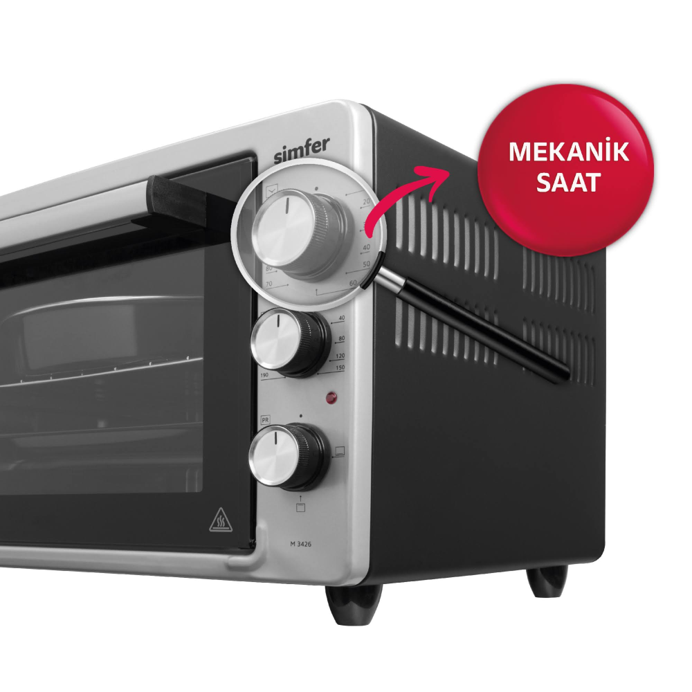 Simfer M3426 Inox 34 LT Midi Fırın