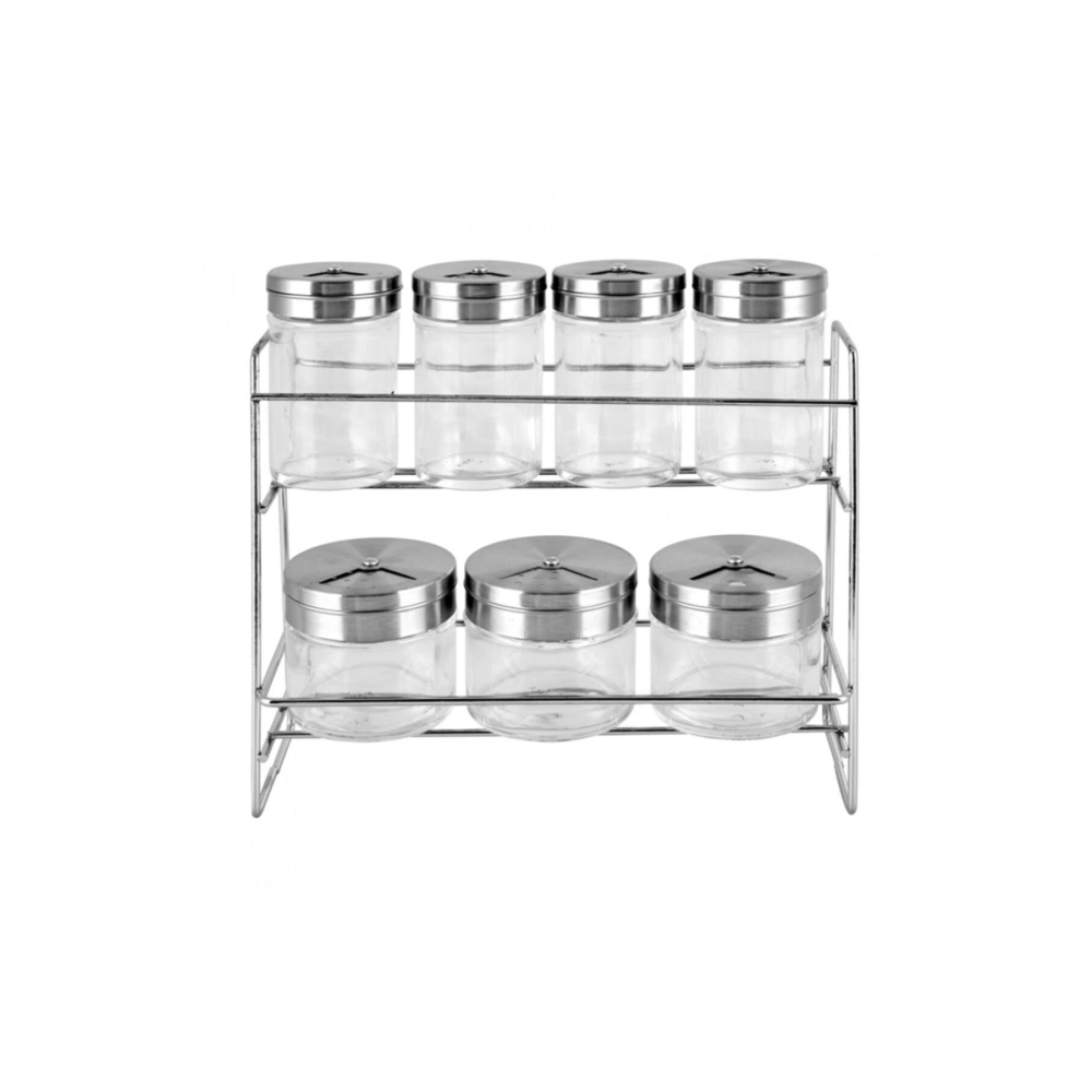 Karaca 153.03.07.8836 Top Steel 8 Parça Baharat Takımı, Şeffaf