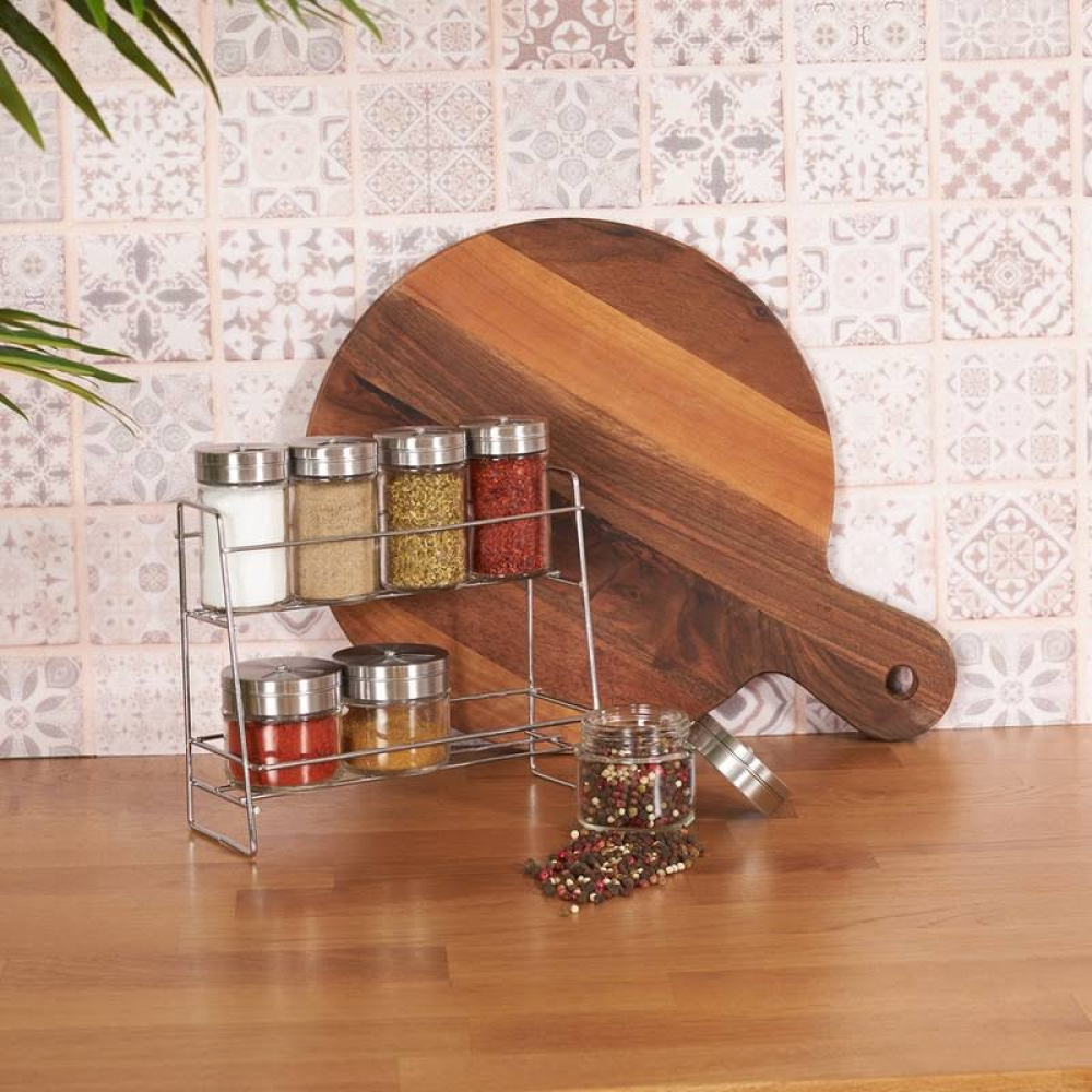 Karaca 153.03.07.8836 Top Steel 8 Parça Baharat Takımı, Şeffaf