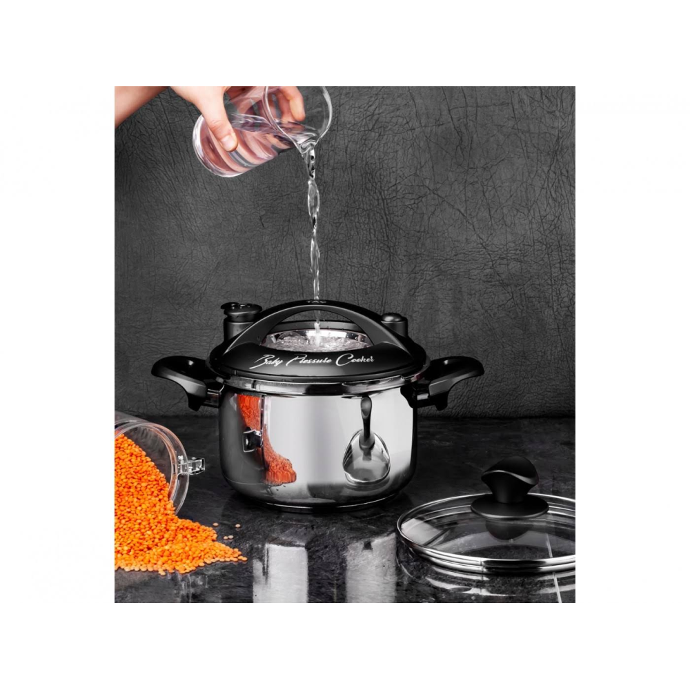 Taç Baby Düdüklü Tencere 2,5 Lt Siyah