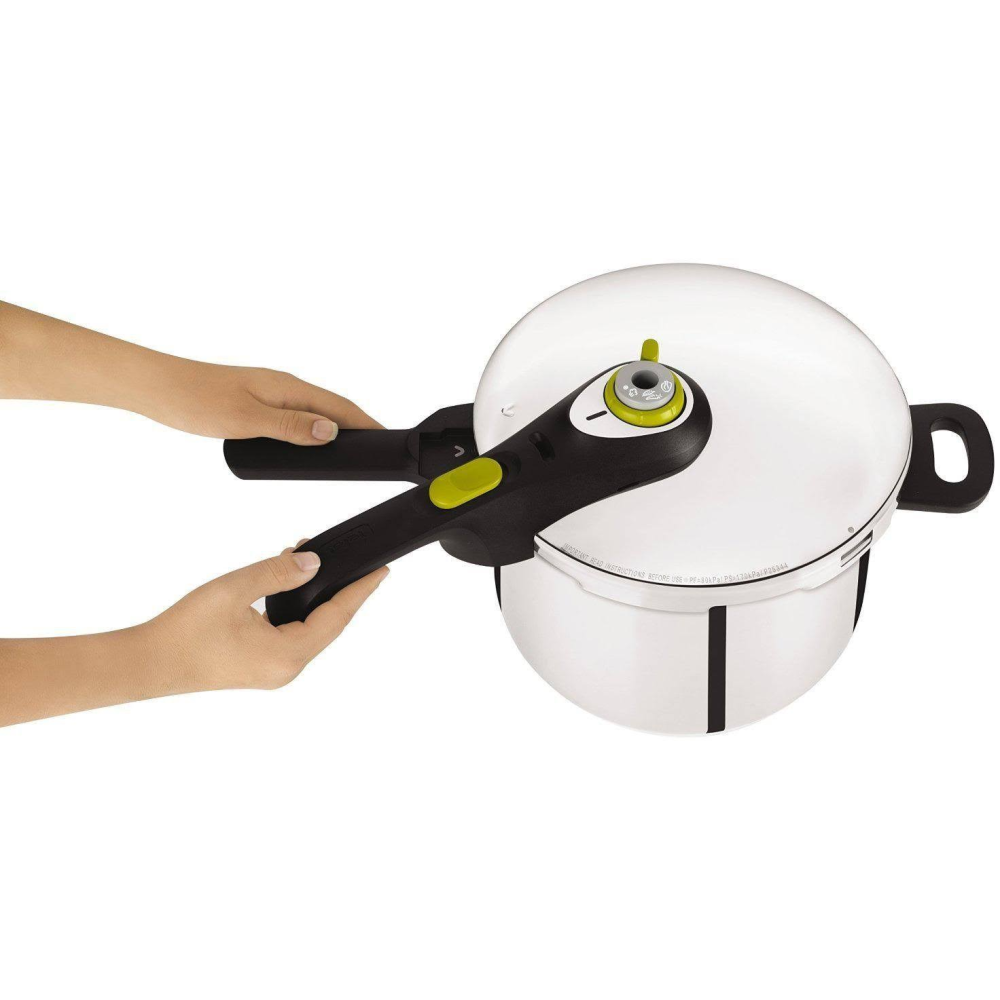 Tefal P25342 ocak üstü düdüklü tencere 4 l Siyah, Paslanmaz çelik