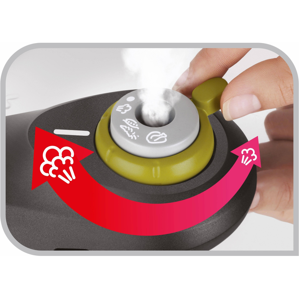 Tefal P25342 ocak üstü düdüklü tencere 4 l Siyah, Paslanmaz çelik