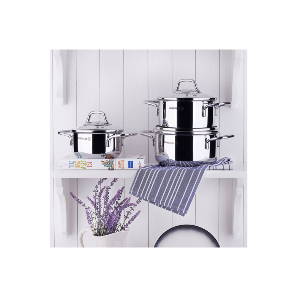 Korkmaz A1650 Perla Jr Tencere Seti