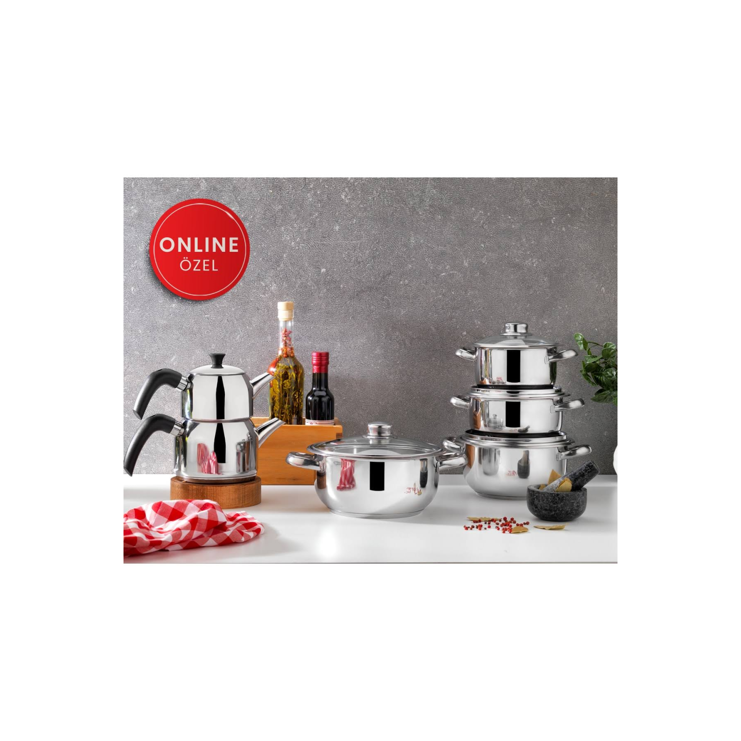 Schafer 12 Parça Diva Çelik Çeyiz Seti