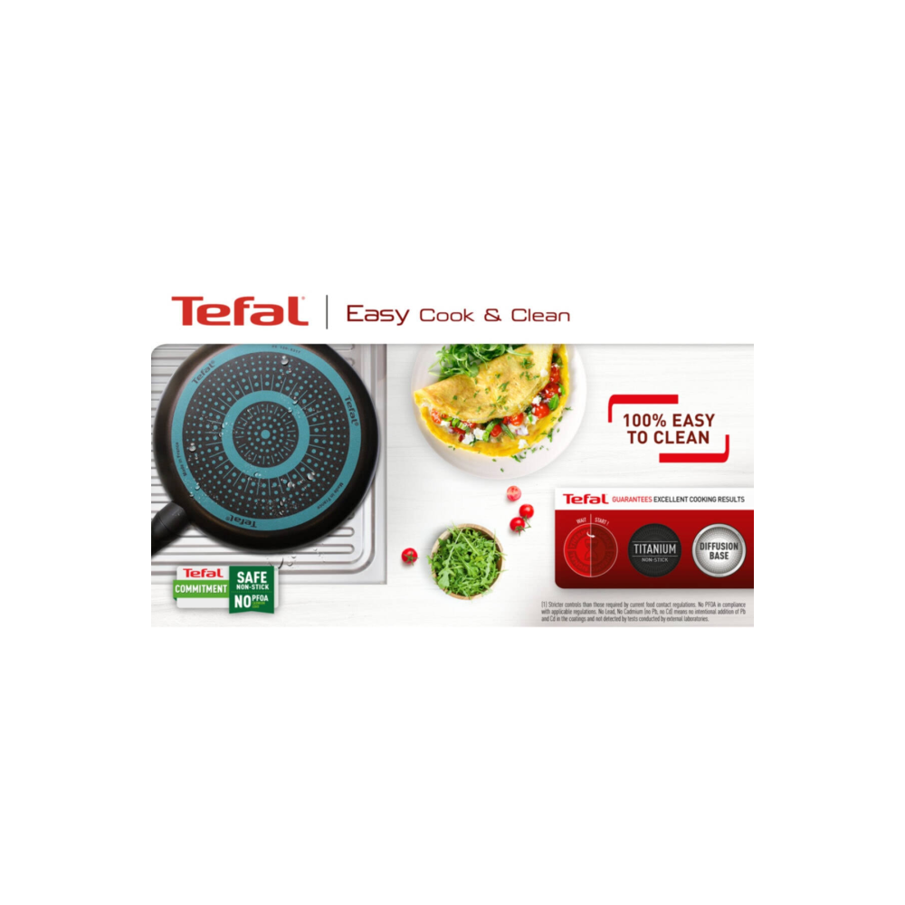 TEFAL Titanyum 1x Simplecook Difüzyon Tabanlı Tava - 20 Cm