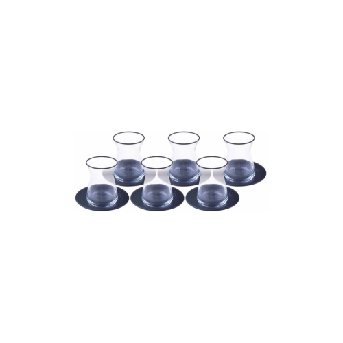 Bambum T1445 Mora 12 Parça Dövme Çay Seti Siyah