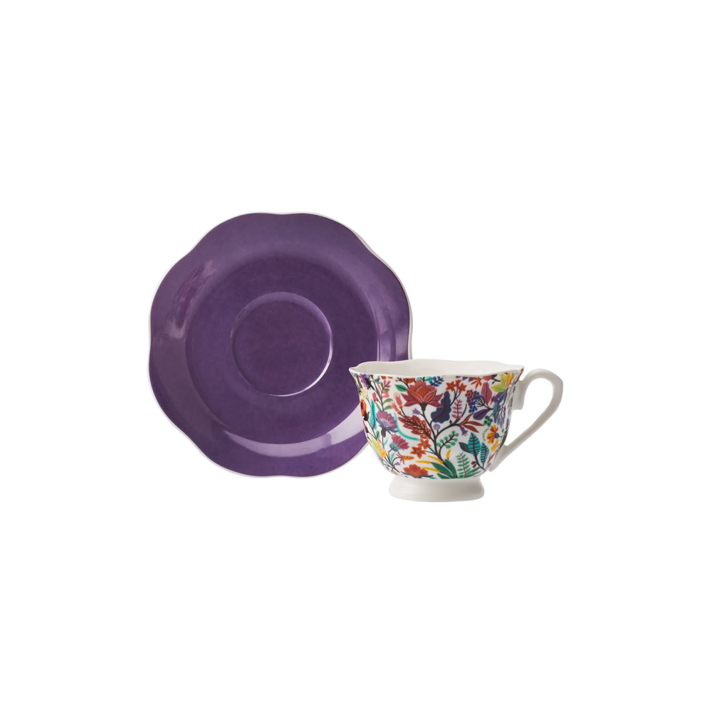 Karaca Nergis 6 Kişilik Kahve Fincan Takımı 80 Ml