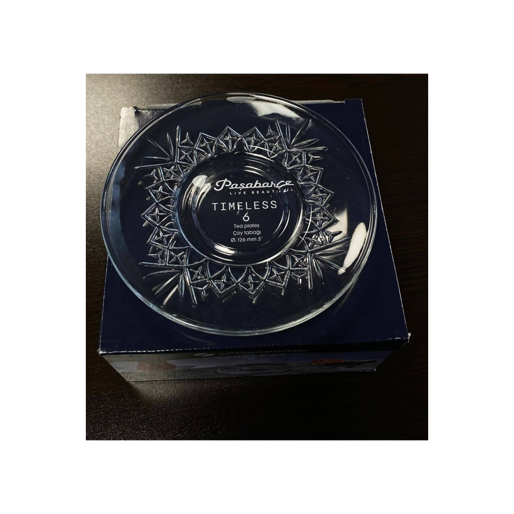 Paşabahçe 54751 Timeless 6Lı Çay Tabağı