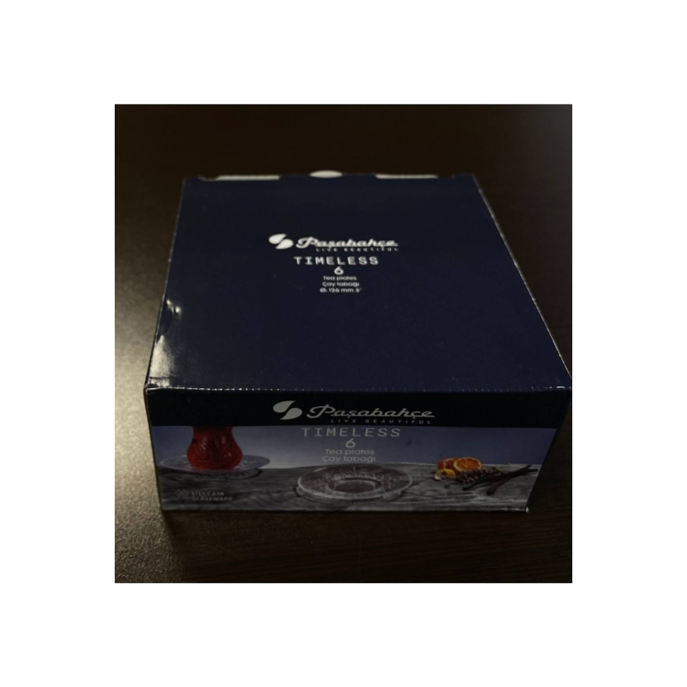 Paşabahçe 54751 Timeless 6Lı Çay Tabağı