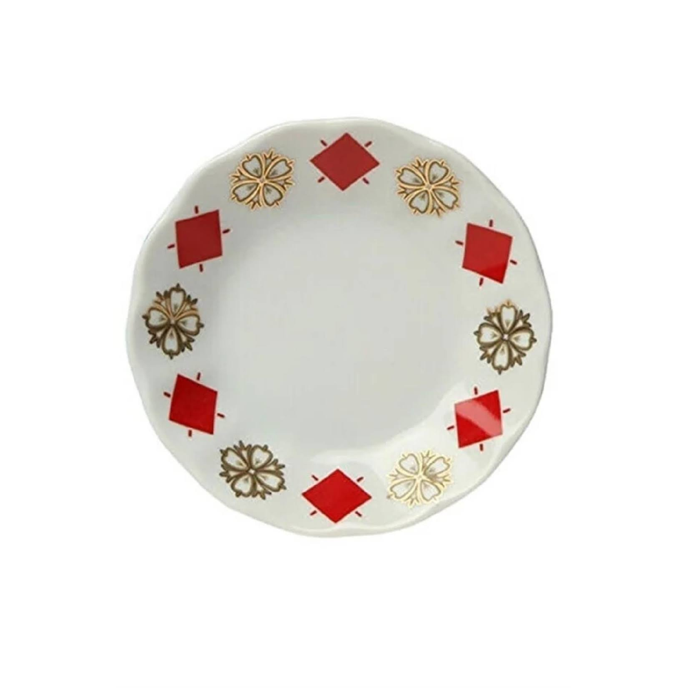 Porland Yonca Kırmızı Çay Tabağı 11 Cm