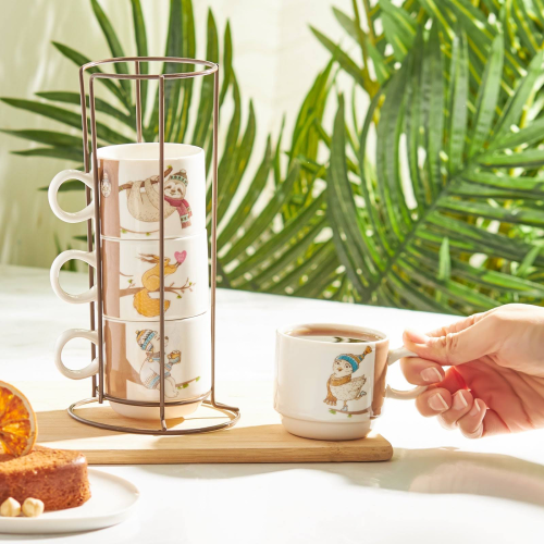 Karaca Branch 4'lü Standlı Kupa