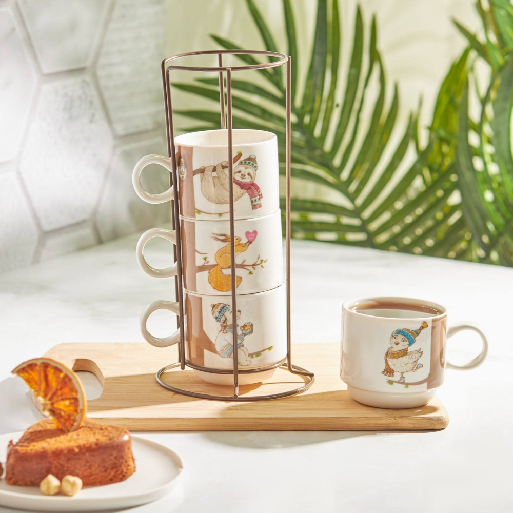 Karaca Branch 4'lü Standlı Kupa