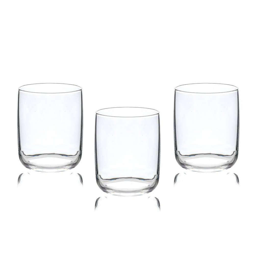 English Home Sare Cam 3'Lü Meşrubat Bardağı 270 Ml Şeffaf
