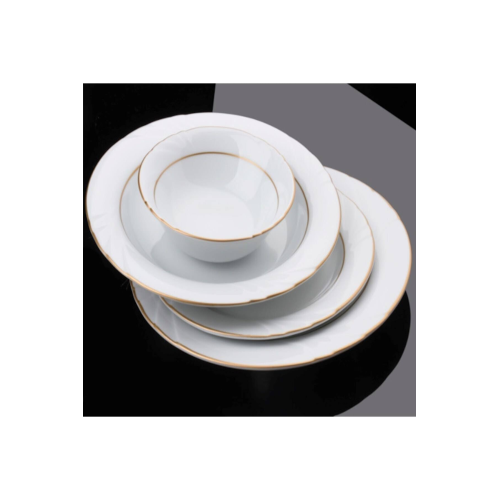 Güral Porselen SF19CK Mat Sedef Çukur Yemek Tabağı 19 cm 6 lı