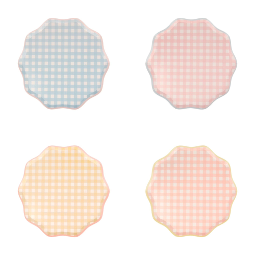 Meri Meri Damalı Tabaklar S 12'li