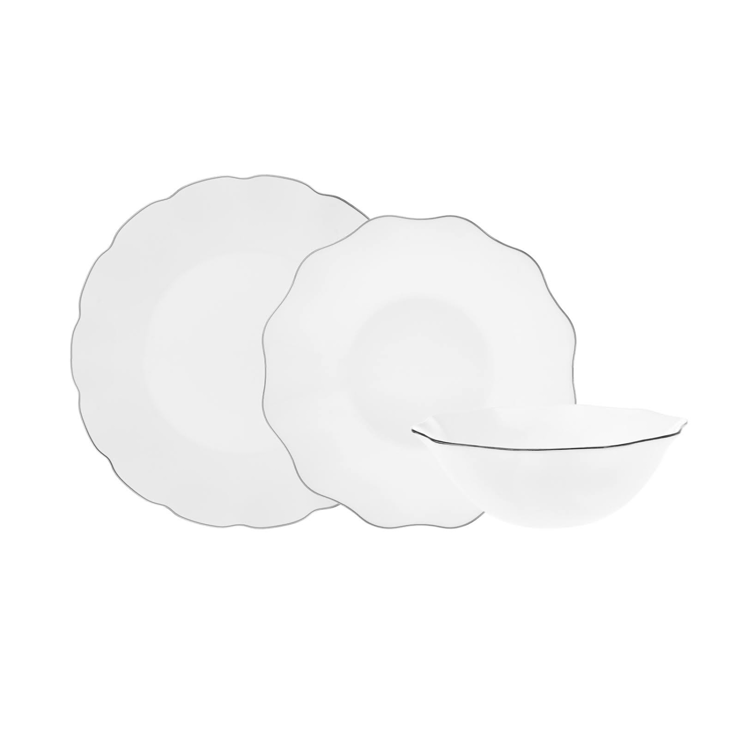 Karaca Lina 18 Parça 6 Kişilik Cam Yemek Takımı