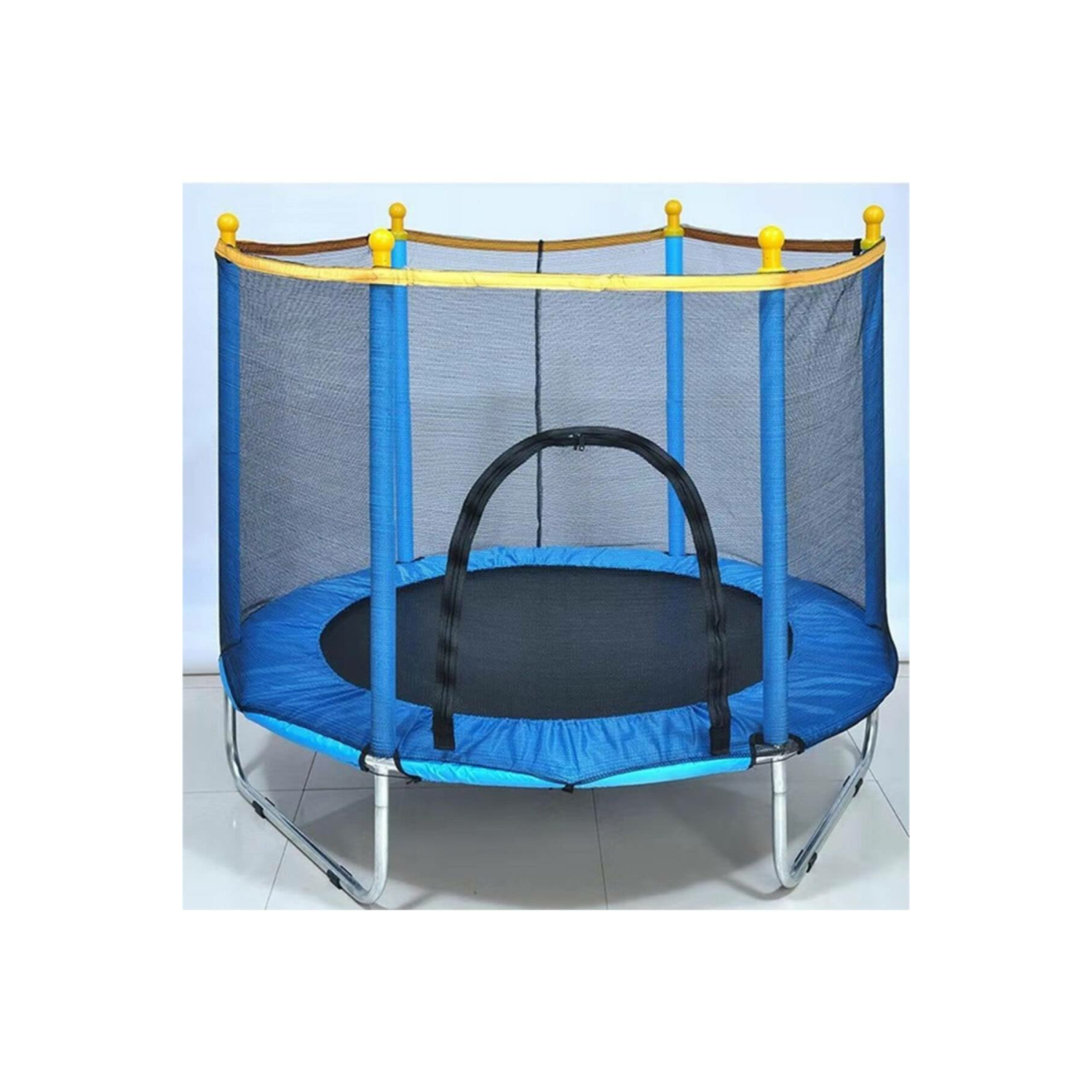 Exeo Trambolin 140CM Koruyucu Kapalı Fileli Katlanabilir Tasarım