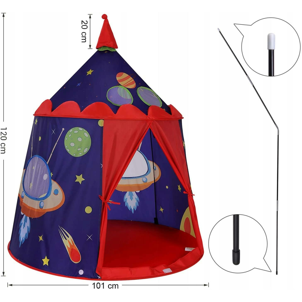 SONGMICS oyun çadırı, kızlar, küçük çocuklar için prenses kalesi, içeride ve dışarıda oyun evi, taşıma çantalı açılır Hint çadır tipi, çocuklar için