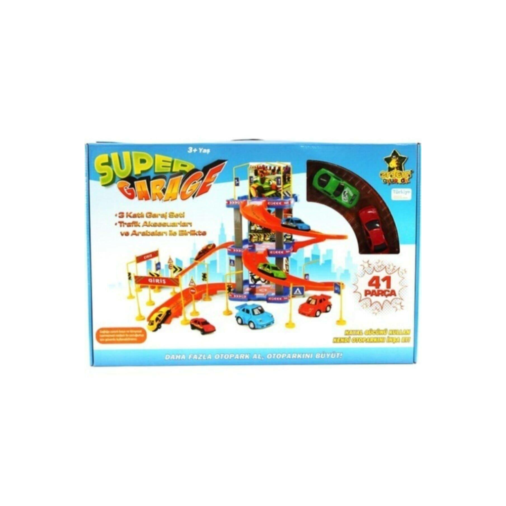 Oyuncak Otopark 3 Katlı Garaj Seti