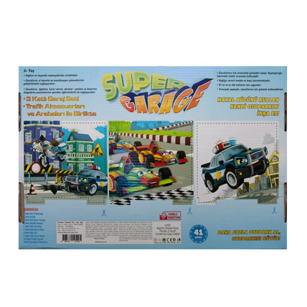 Oyuncak Otopark 3 Katlı Garaj Seti