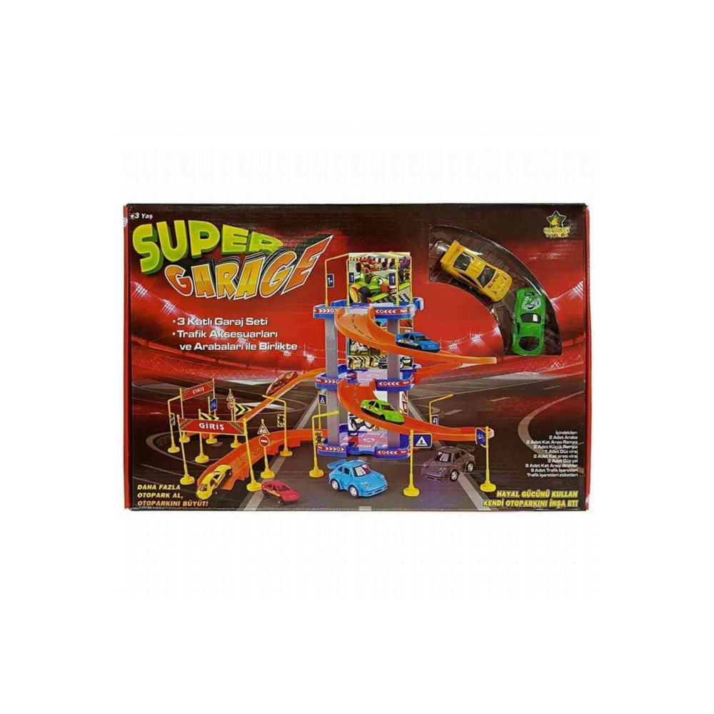 Oyuncak Otopark 3 Katlı Garaj Seti