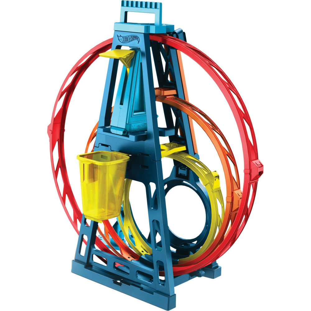 HOT WHEELS Track Builder Üçlü Çember Aksiyonu Seti Glc96