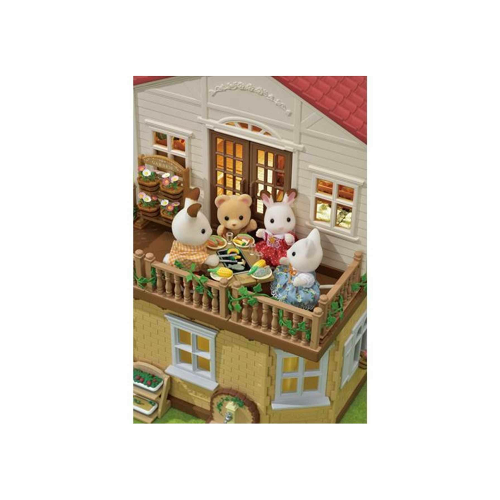 SYLVANIAN FAMILIES Kırmızı Çatılı Işıklı Şehir Evi