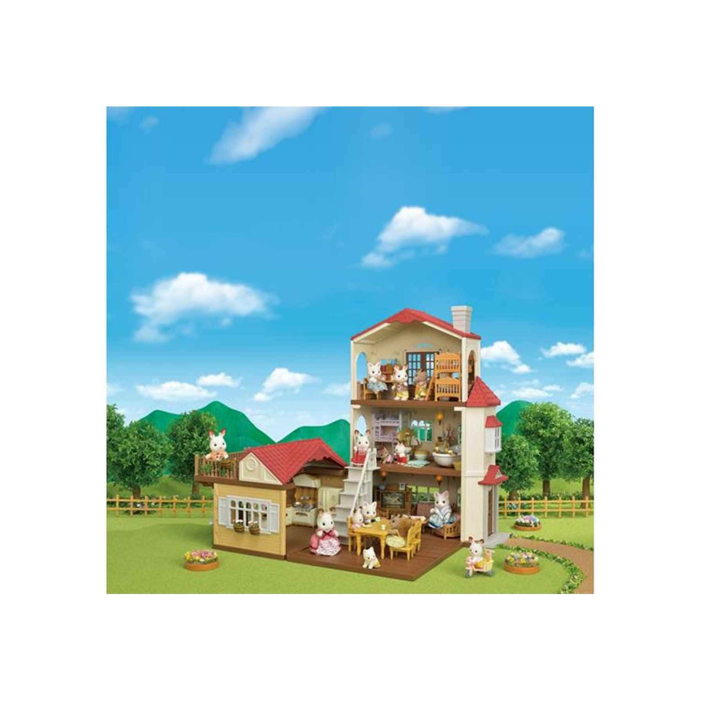 SYLVANIAN FAMILIES Kırmızı Çatılı Işıklı Şehir Evi