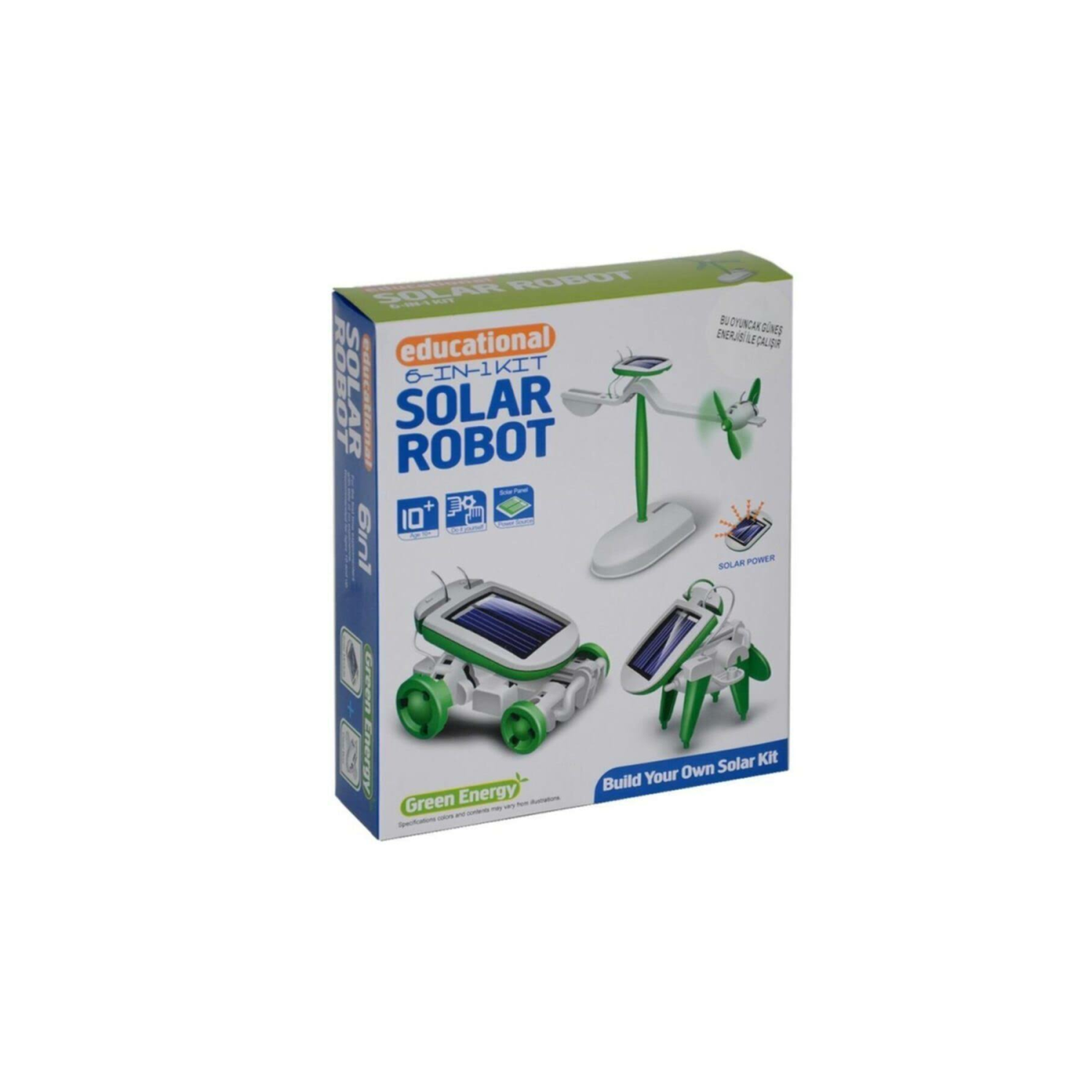 6 İN 1 SOLAR ROBOT - GÜNEŞ ENERJİLİ DENEY SETİ