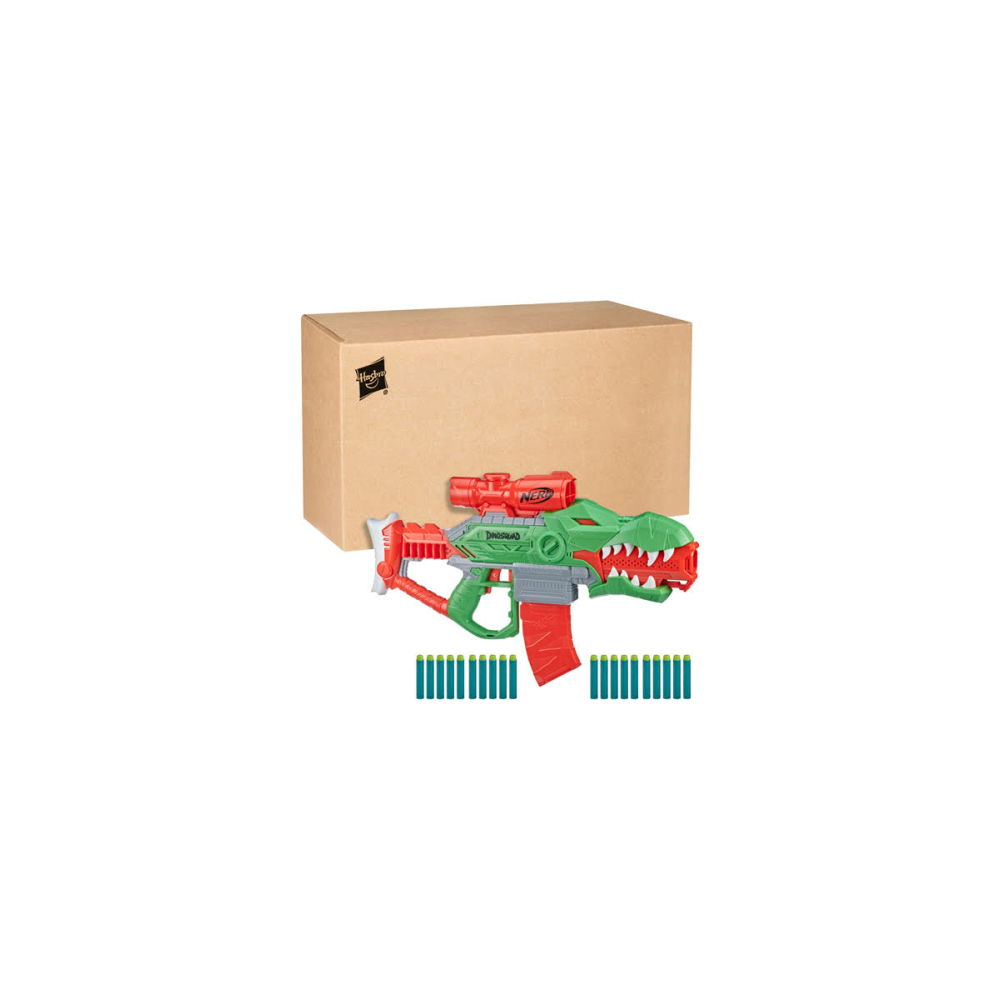 Nerf DinoSquad Rex Rampage Dart Tabancası, 20 Nerf Dart Dahil