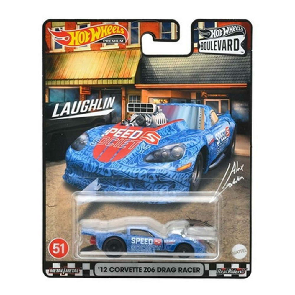 Hot Wheels Boulevard Premium 12 Corvette Z06 Drag Racer - Gjt68-Hcr12