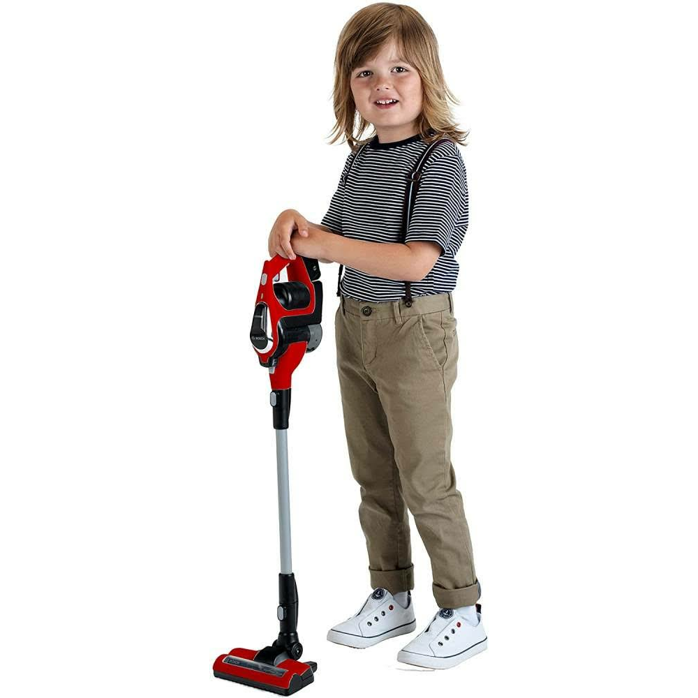 Bosch Oyuncak Sesli Işıklı Kırmızı Elektrik Süpürgesi