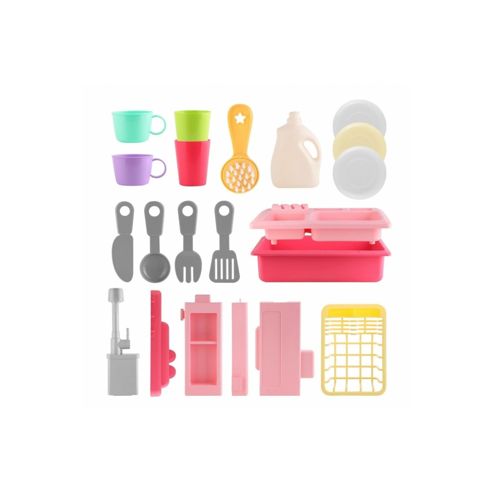 LC Pilli İnteraktif Lavabo Seti Pembe