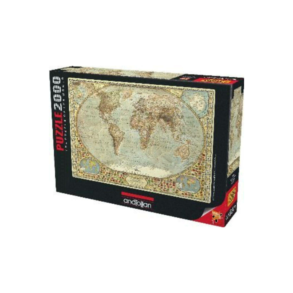 Anatolian Puzzle 3935 Dünya Haritası 2000 Parça