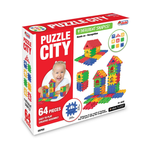 DEDE Puzzle City 64 Parça