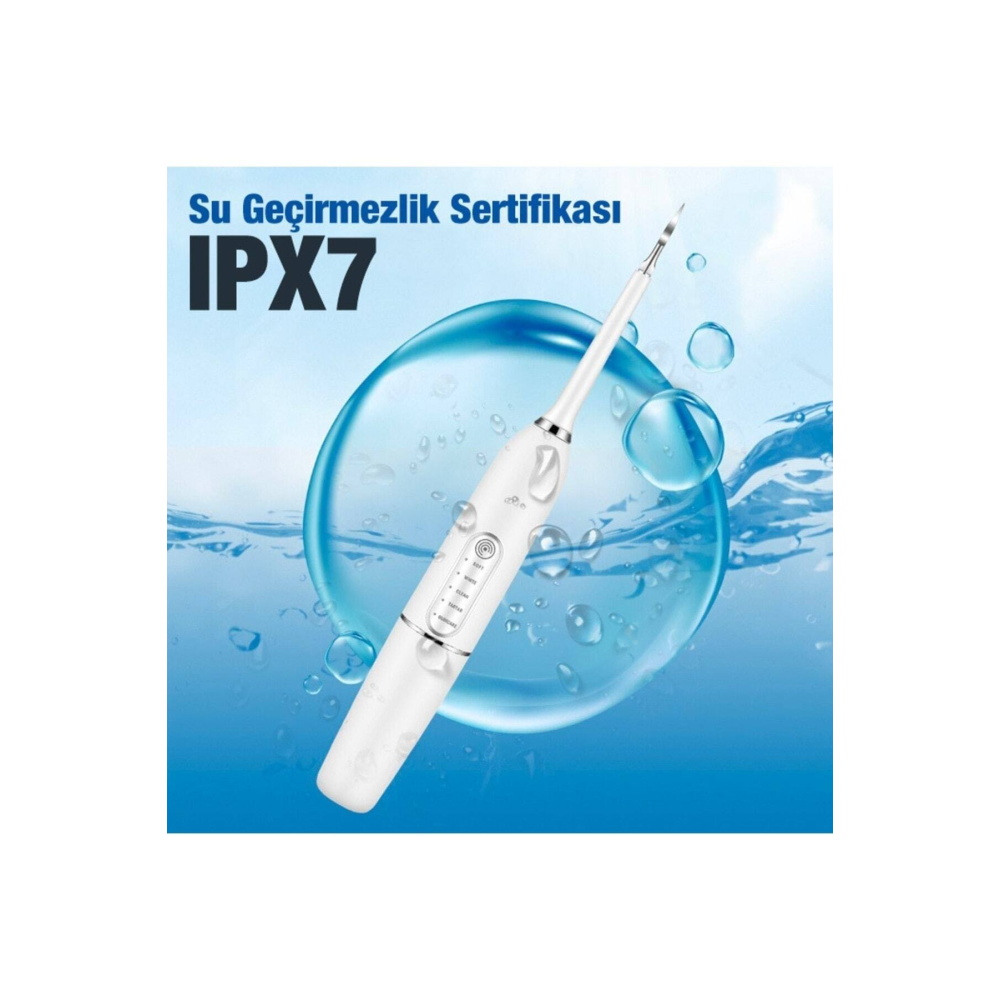 Ezere Elektrikli Diş Taşı Temizleyici Diş Tartar Sökücü USB Şarjlı Diş Fırçası Kiti