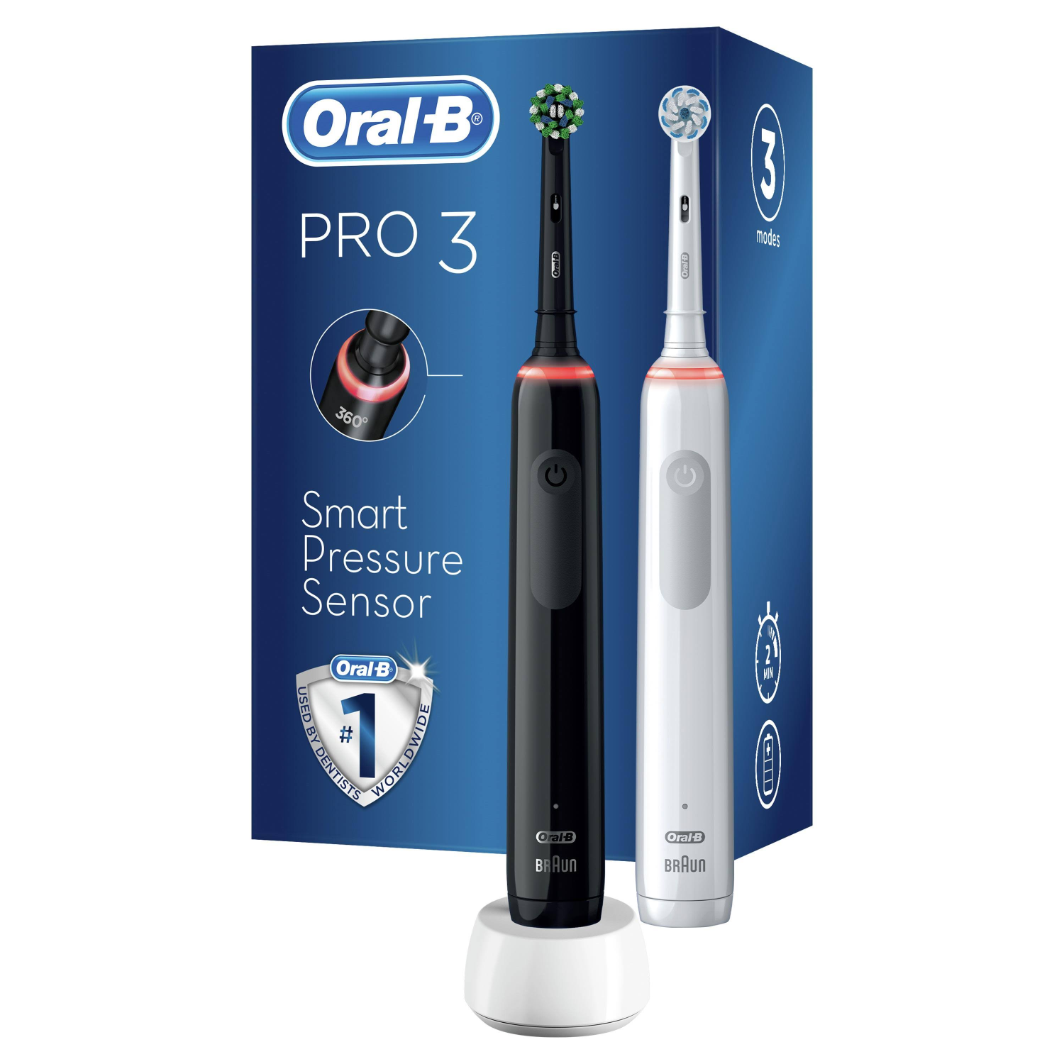Oral-b Pro 3 3900 Şarj Edilebilir Diş Fırçası 2'li