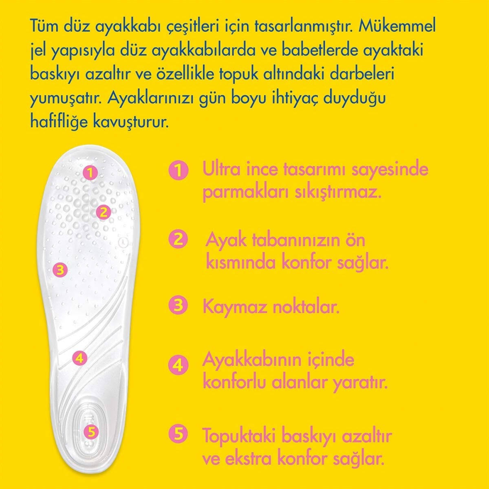 Scholl Tabanlık Düz Ayakkabılar İçin