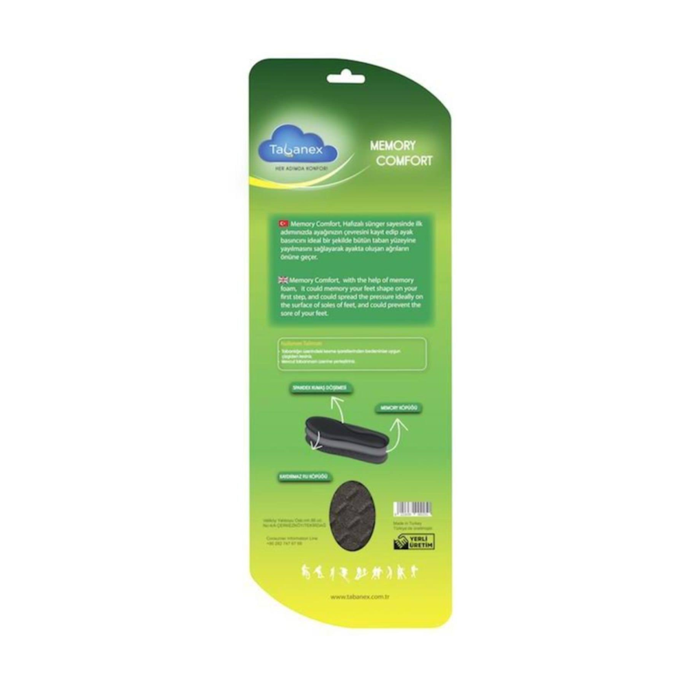 TABANEX Memory Comfort Tabanlık - Erkek