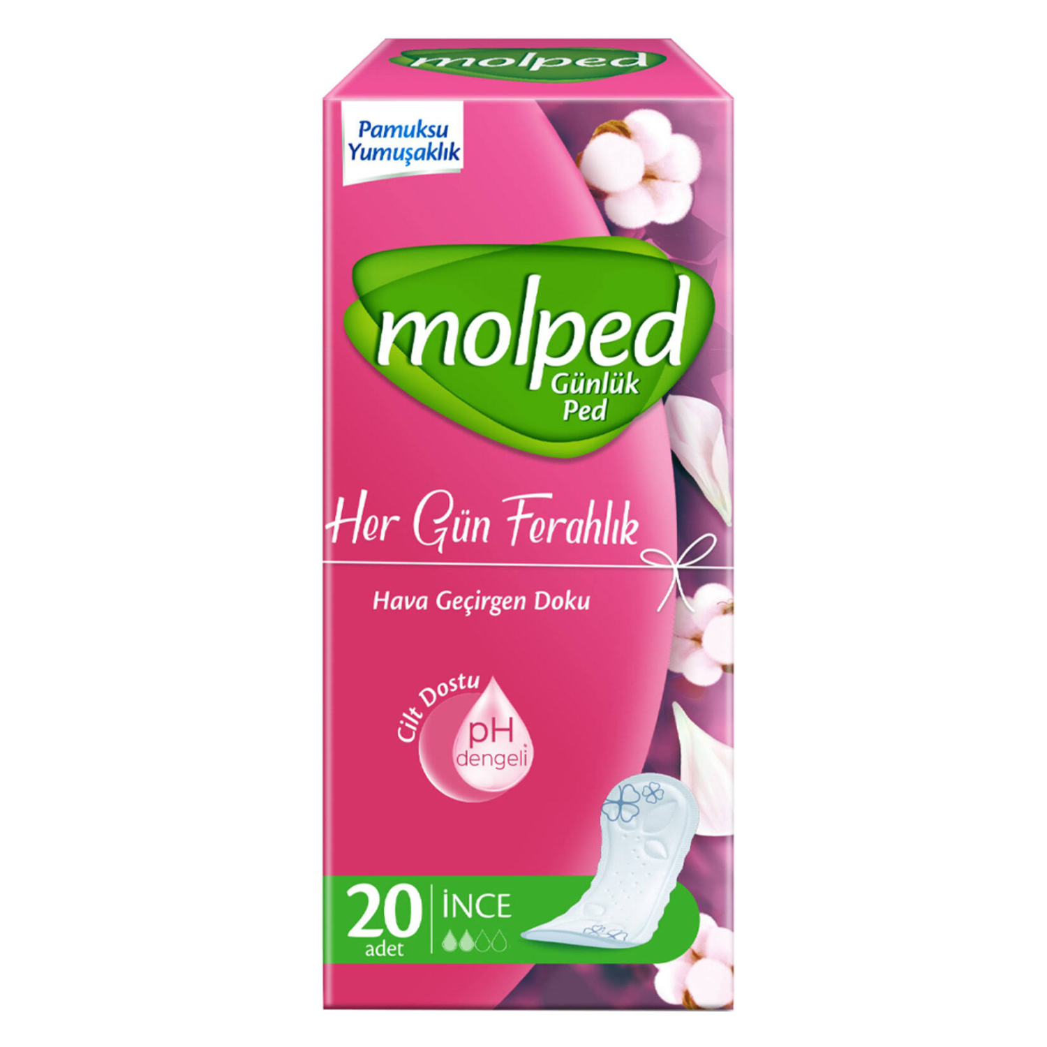 Molped Günlük Ped İnce 20'li